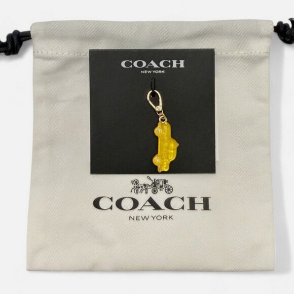 Coach NYC Taxi Charm Yellow NWT - Picture 1 of 8